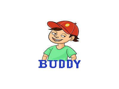 Cute Boy Sticker Design