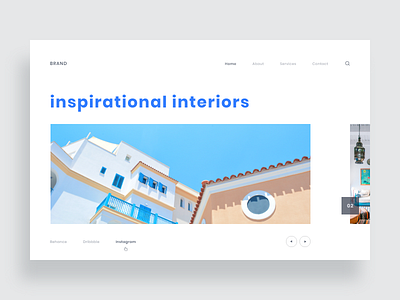 Inspirational Interiors architect architectural design clean design exploration header exploration inspiration interface interface designer interior interior architecture interior design interior designer layout minimal trending user experience user experience design user inteface web design