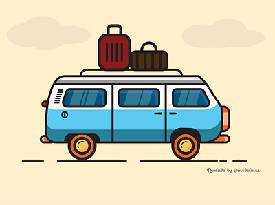 Let s Travel adobe ilustrator van vector