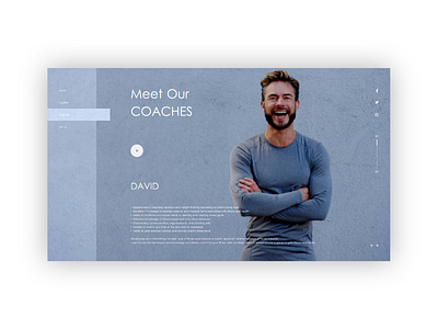 Gym Web Design blue coaches david gym web webdesign