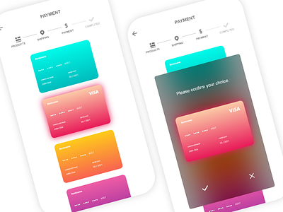 Mobile Payment UI Design by Jing on Dribbble