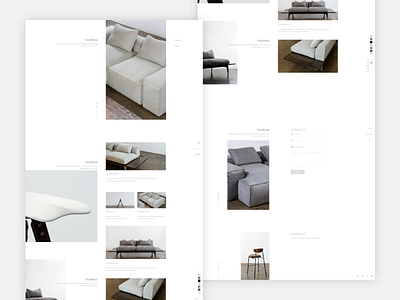 Furniture Web Design furniture gray simple ui uidesign web webdesign white