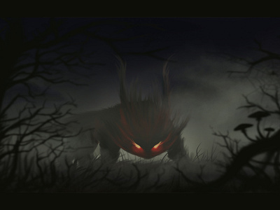 Night hunter art beasts cartoon character character design creature digital 2d digital art envoirnment fantasy gameart illustration