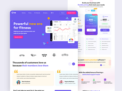 Product Website app branding design fitness gym gymmanagement icon illustration logo product promotional software ui ux