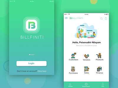 Billfiniti - Billing App app bill bill payment billing branding design flat icon illustration ios lettering logo minimal mobile ui ux vector web