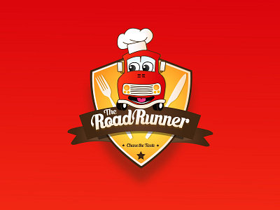 The RoadRunner - Logo branding design food truck foodtruck hotel illustration logo logo design restaurant restaurant logo taste vector