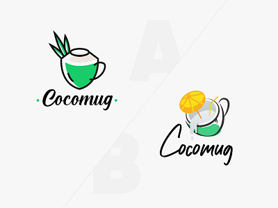 A/B branding branding and identity branding concept branding design coconut design flat illustration illustrator logo tendercoconut vector