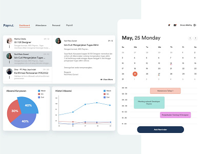 Human Resource App Dashboard app application dashboard design digital flat human human resources landing page minimalism portofolio ui ux website website design