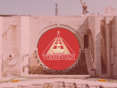 Yerevan Cascade sticker