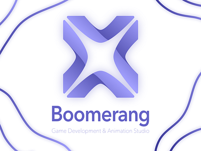 Boomerang - Game Development & Animation Studio animation boomerang concept design game development studio logo logo design concept