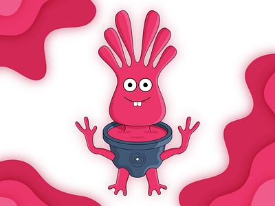 Mr. Pink Alpha alien alpha character character art character concept illustration pink