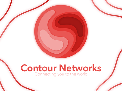 Contour Networks - Connecting You To The World concept design contour logo logo design concept networks