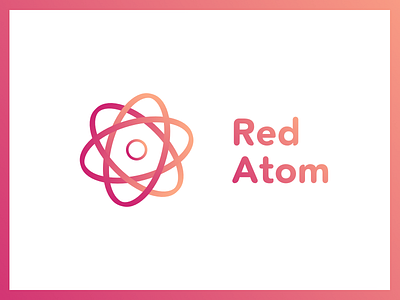 Red Atom - Open Source Operating System branding concept design design illustration linux logo logo design concept operating system os vector