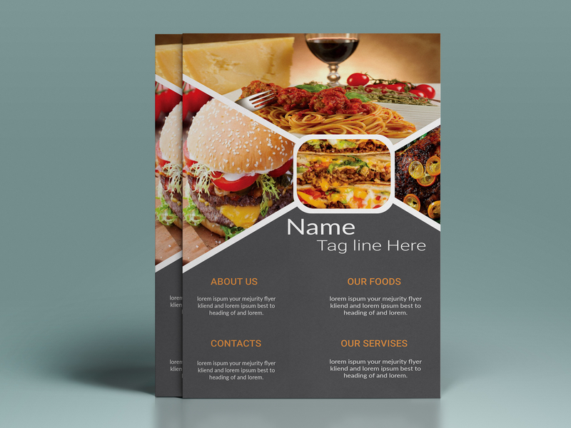 restaurants flyer design by Md Din Islam on Dribbble