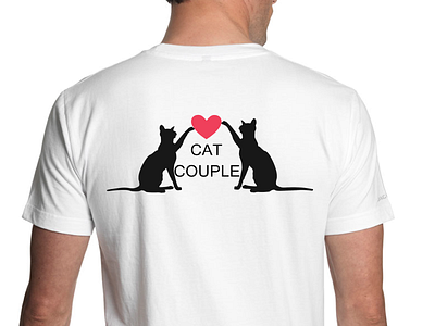 Cat Couple T-shirt design cat cat couple cat couple t shirt cat illustration cat lady cat t shirt couple t shirt t shirt t shirt design