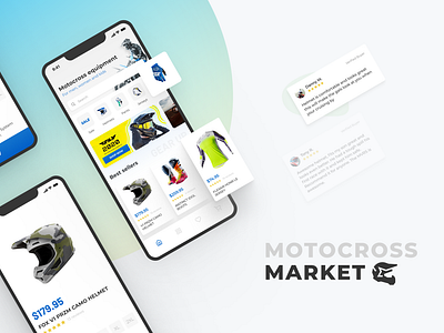 Motocross Market UI for Mobile App
