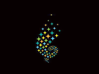 Stardust design dust identity logo mark star symbol