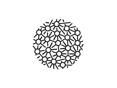 Hyper Lines circle logo mark milash symbol