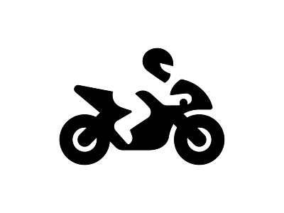 neg biker branding identity logo logo design logotype mark negative space symbol