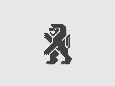 Lion george bokhua lion logo mark milash symbol