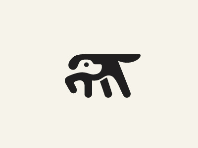 Negative Dog animal dog george bokhua logo mark milash symbol