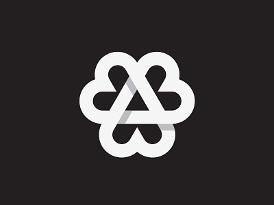Love Triangle george bokhua heart hearts logo love mark milash symbol