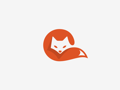 Neg Fox animal fox george bokhua logo mark milash negative space symbol