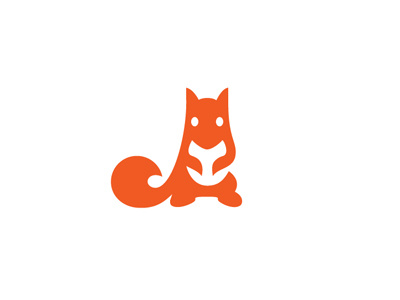Squirrel george bokhua logo mark milash squirrel symbol