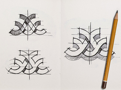 Abstraction Sketch george bokhua logo mark milash sketch symbol