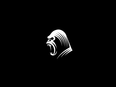 Angry Ape abstract ape design figure logo mark