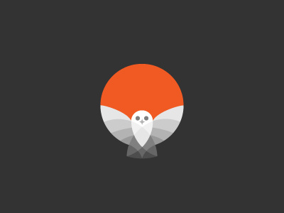 An Owl abstract animal bird design figure logo mark owl
