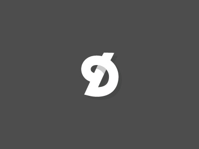 D abstract d design figure logo mark typography