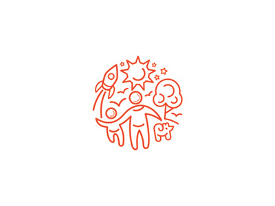 A Happy Place design icons identity logo logotype mark symbol