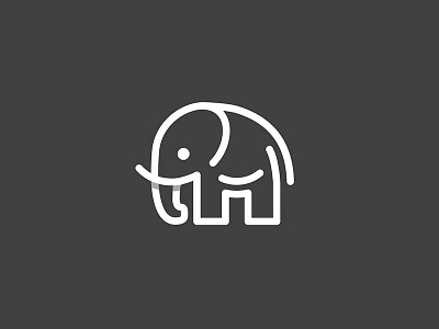 Elephant design elephant identity illustration logo logotype mark symbol