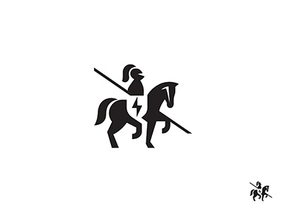 Horseman animal design horse identity illustration knight logo logotype mark symbol