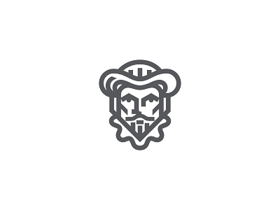 Nobleman design face identity illustration line logo logotype mark symbol
