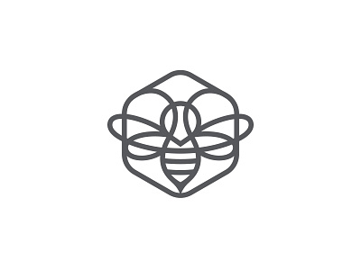 A Bee Refined* bee design identity illustration logo logotype mark symbol