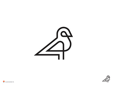 pretty cool little bird bird design identity illustration logo logotype mark symbol