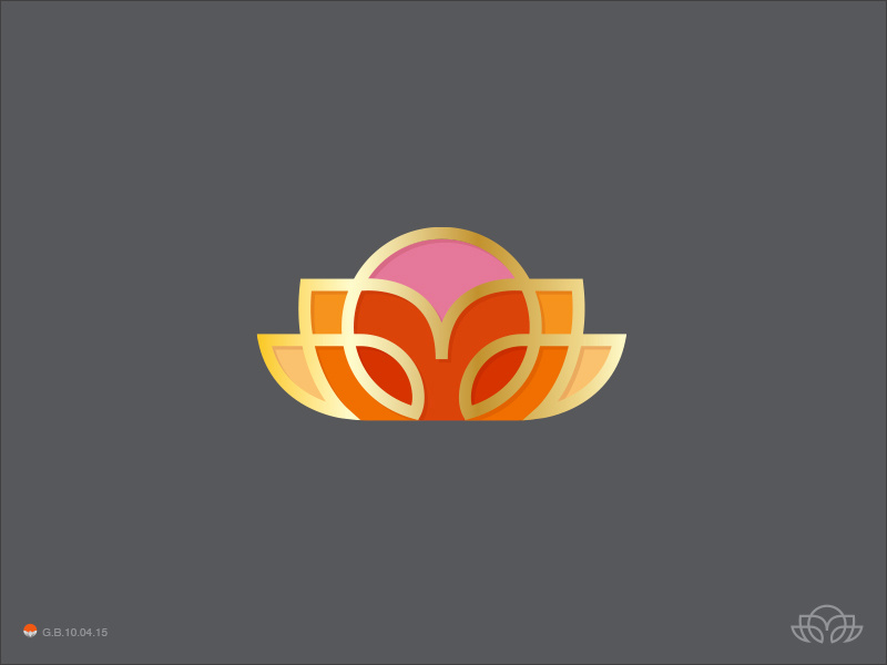 Plant And The Sun* leafs nature sun symbol george bokhua mark milash logo