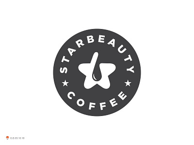 Starbeauty coffee identity logo mark star symbol