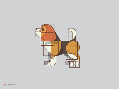 Beagle Grid beagle god grid identity logo mark symbol
