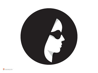A Girl female identity illustration logo mark symbol women