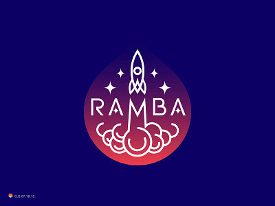 Ramba design identity illutration logo logotype mark rocket space star symbol