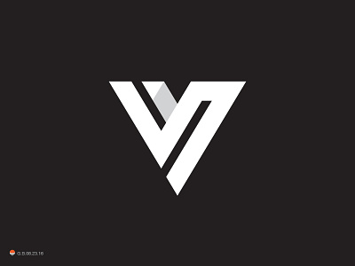V* design icon identity logo logotype mark monogram symbol