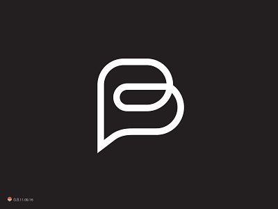 B Callout design identity letterform logo logotype mark monogram symbol
