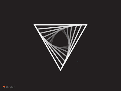 Triangle identity logo mark symbol