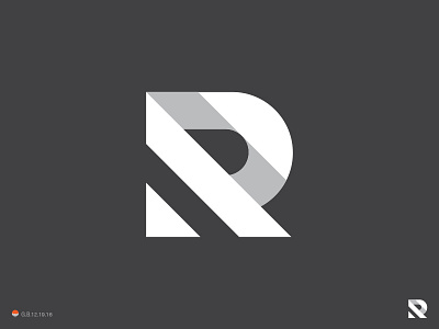 R Simpler identity letter logo mark r symbol