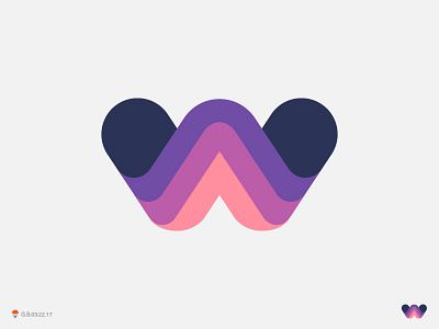 w identity logo logotype mark symbol