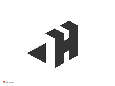 H identity logo logotype mark symbol