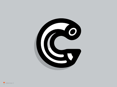 Pencil C identity logo logotype mark symbol